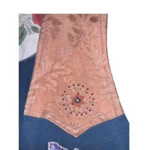 Vintage Patchwork Floral Cropped‎ Vest Women's PETITE Medium Beaded Western 80s thumbnail 4