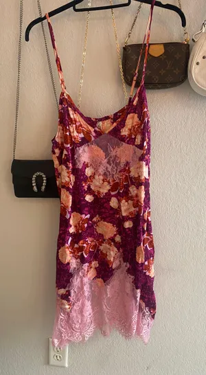 Free People Silk Lace Slip Dress thumbnail 4