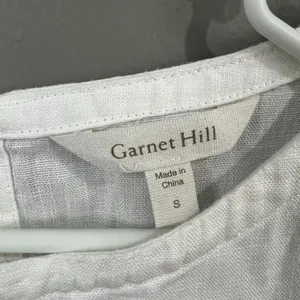 Garnett Hill Linen Color Block Relaxed Fit Shift Dress thumbnail 2