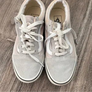 Unisex Vans Gray /Off White Sueden Lace Up Sneaker Shoes Womens :7 Mens:5.5 thumbnail 12