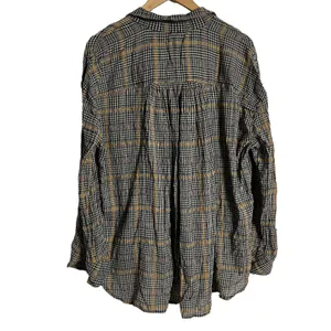 Free People Break My Stride Oversized Plaid Long Sleeve Button Up Shirt Size S thumbnail 12