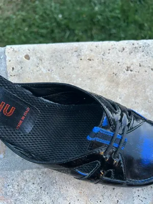 Vintage (rare) blue sporty kitten heels thumbnail 11