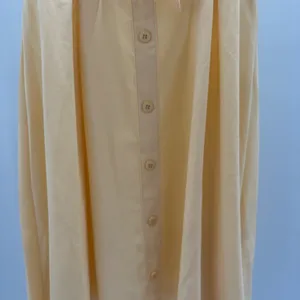 SHEIN Sunny Yellow Tie-Front Spaghetti Strap Button Dress thumbnail 2