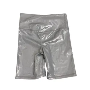NWOT Gap Fit High Compression Silver Athletic Gym Bicycle Bike Shorts Size XS thumbnail 2