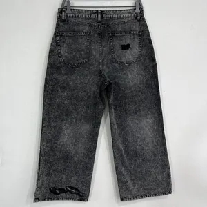 REWASH Size 9/29‎ Y2K Baggy Super High Rise Distressed Jeans Wide Leg Streetwear thumbnail 2