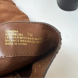 Etienne Aigner Codona Riding Boots Womens 7 Brown Leather Suede Knee High thumbnail 9