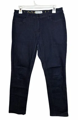 Kate Spade Broome Street Dark Wash Straight Leg Crop Jeans thumbnail 1