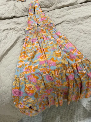 Zesica Halter Dress Blue thumbnail 2