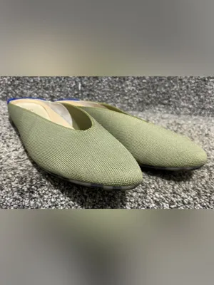 Rothy’s Almond Demi Knit Mules in Sage Green thumbnail 9