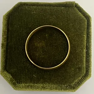 Classic Gold Plated Dome 6mm Band Ring Size 12 thumbnail 3