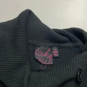 Imperfect black‎ mini sweater dress ribbed top cute buttons stretchy XXS XS thumbnail 6