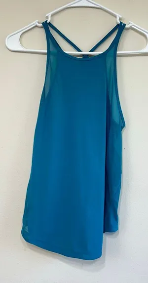 Lululemon Blue Run Off Route Mesh Tank 2 Women thumbnail 1