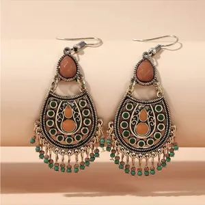 Bohemian Beaded Gypsy Tassel Drop‎ Earrings thumbnail 9