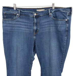 Levi's 414 Classic Straight Jeans Women 24W Blue Excellent Stretch Denim Classic thumbnail 5