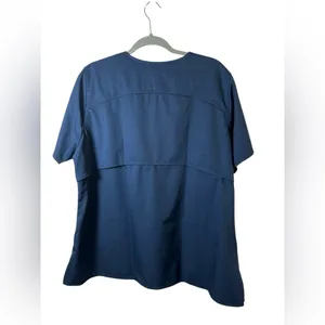 Carhartt Navy Blue Scrub Top XL Utility‎ V-Neck thumbnail 3