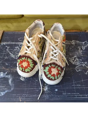 Free People “Catch Me If You Can” Crochet Sneakers – Size 38/8 thumbnail 8
