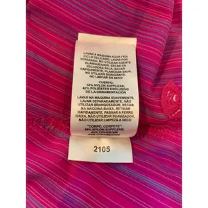 Mountain Hardwear Pink Striped Gorpcore Hiking Shirt Sz 10 thumbnail 8