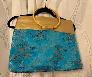 Bohemian style purse Blue thumbnail 1