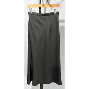 Sleek High-Waisted Black Formal Skirt - Side Zip & Button Size Small 6 thumbnail 3