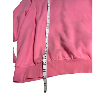Adidas Pink Fleece Hoodie Sweatshirt Logo Graphic Pullover Womens 2X thumbnail 8