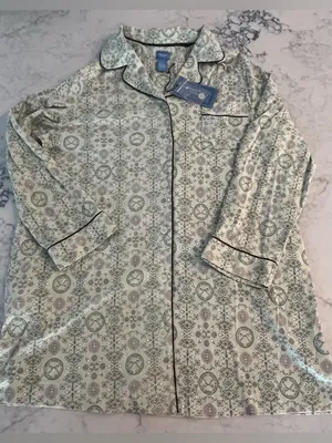 New Simply Vera by Vera Wang Intimates Sleep Lounge Floral Top Womens X-Large thumbnail 1