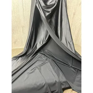 Black Off The Shoulder Ruched Maxi Dress High Slit Formal Gown Small thumbnail 5