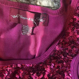Sugar & Spice Vintage Pink Sequenced Tank Size Medium thumbnail 7