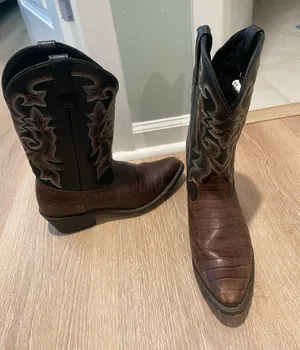 Cowboy boots Brown Size 9.5 thumbnail 1