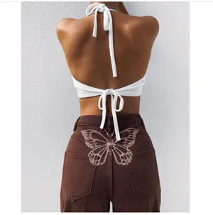Tiger Mist Brown Butterfly Jeans thumbnail 7