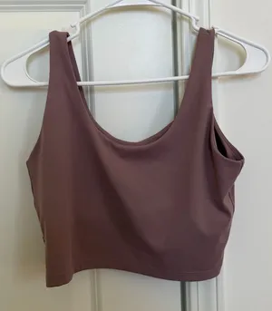 Women's Mauve Crop Top thumbnail 1