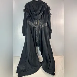 Goth Robe M Hoodie Black Zip Front thumbnail 2