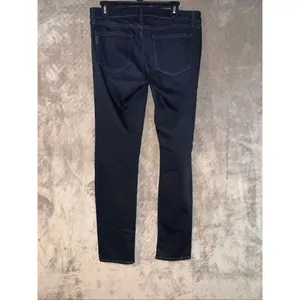 Paige Denim Skyline Skinny Mid Rise Dark Wash Non Ripped Jeans Sz 31 #765 thumbnail 2