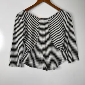 We‎ The Free Striped Cropped Thermal Top Size Large thumbnail 5