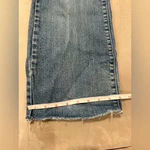 GAP Women's Faded Blue Straight Low Rise Boot‎ cut Jeans Size 12Reg thumbnail 4