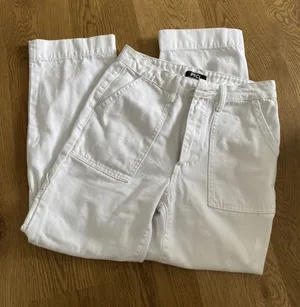 Nordstrom White Cargo Jeans thumbnail 1