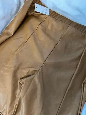 Sonoma Denise Bidot Faux Leather Straight Leg Pants In Coffee Size 2X thumbnail 7