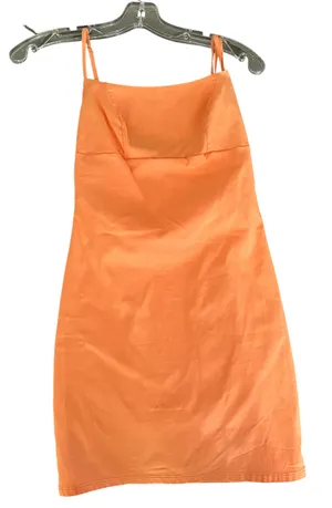 Blue Blush  orange mini dress size small  thumbnail 3
