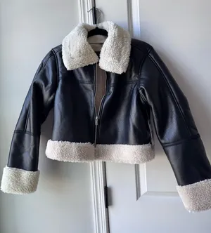 Statement Vegan Leather Aviator Jacket from Ci Sono thumbnail 1