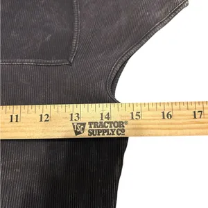 Hm Gray black square neck short sleeve Top size medium thumbnail 6