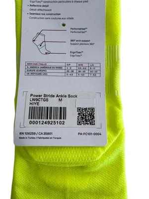 Lululemon Power Stride Ankle Sock Highlight Yellow Medium thumbnail 7