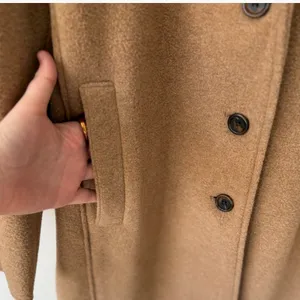 J Crew Factory Women's Boiled Wool-Blend Camel Longline Topcoat Size‎ 20 thumbnail 7