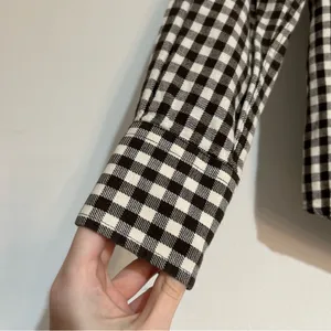 Lauren Ralph Lauren Chocolate Brown Gingham Check Button Up Shirt Small Preppy thumbnail 5