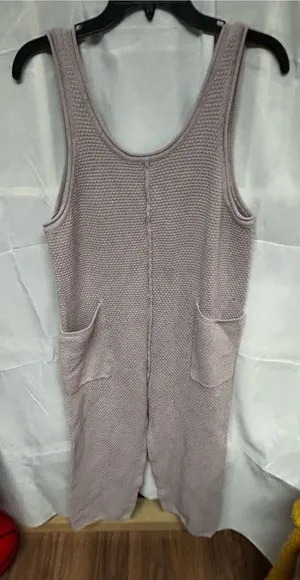 Free People Lavender Knit Tank Jumpsuit thumbnail 1