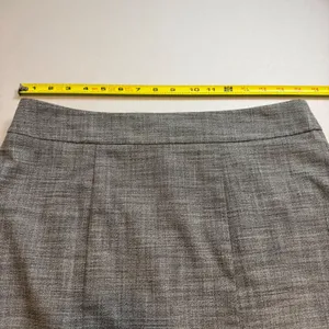 Ann Taylor Gray Textured Pencil Skirt Knee Length Career Wear Lined Back Vent thumbnail 4