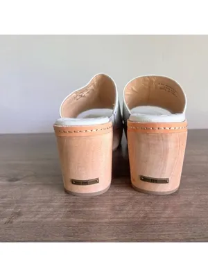 Frye NEW Women's Hazel Wood Sole Slide Sandal Size 9.5 #258 thumbnail 4