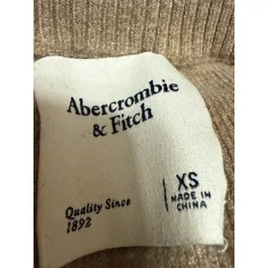 Abercrombie & Fitch Women Tan Beige Long Sleeve Mock Neck Sweater Top Size XS thumbnail 3
