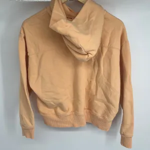 A New Day Peach Orange Cotton Blend Fleece Pullover Cropped‎ Hoodie Women's M thumbnail 2