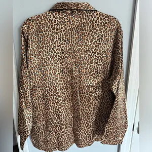Animal Print Pajama Top Brown Size M thumbnail 5