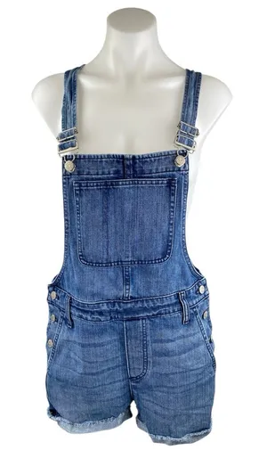 Madewell Adirondack Women's Blue Denim Jeans Shorts Overalls Jumpsuit Romper S thumbnail 1