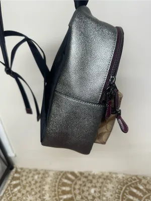 Coach Shooting start Brown Signature Canvas Leather Mini Backpack thumbnail 8